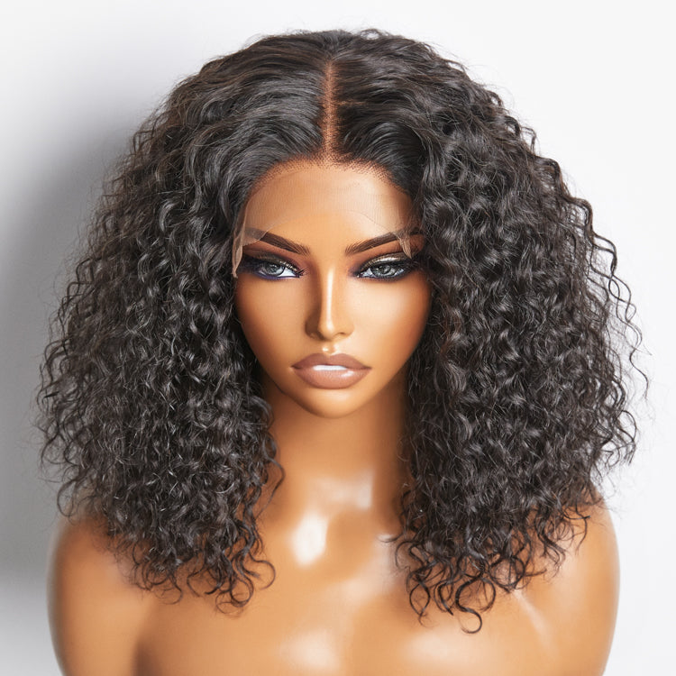 ZayZay Collections Water Wave 5x5 Frontal Lace HD Wig- Short Length
