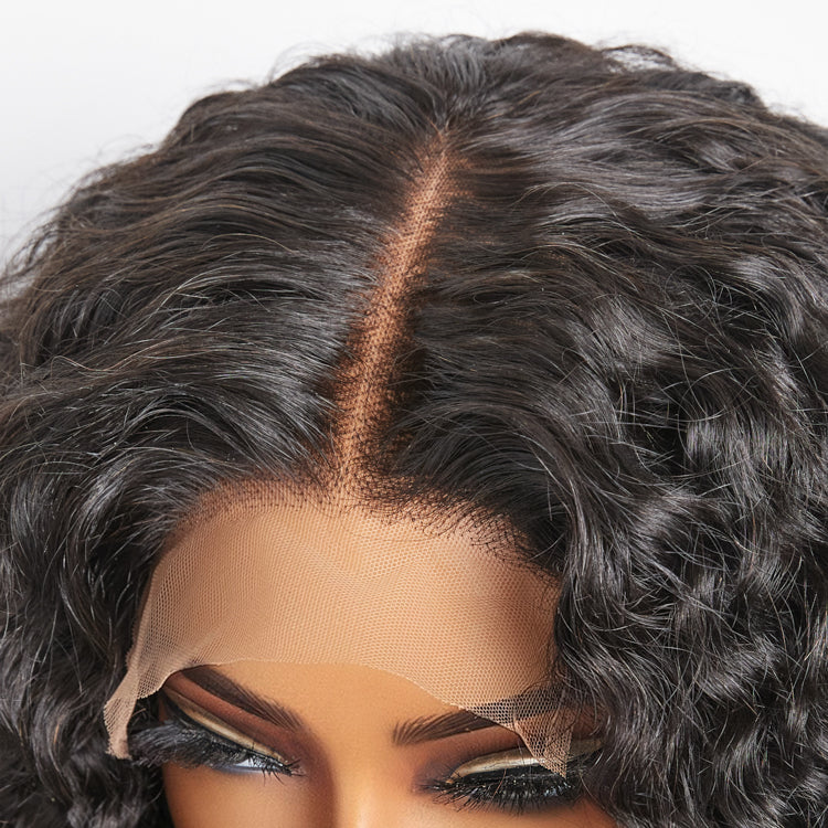 ZayZay Collections Water Wave 5x5 Frontal Lace HD Wig- Short Length