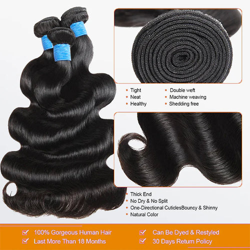 The Crown Essentials Brazilian Body Wave Bundle