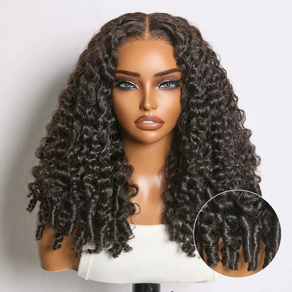 The Crown Essentials Glueless Lace Frontal 3D Cap Wig Burmese Curly