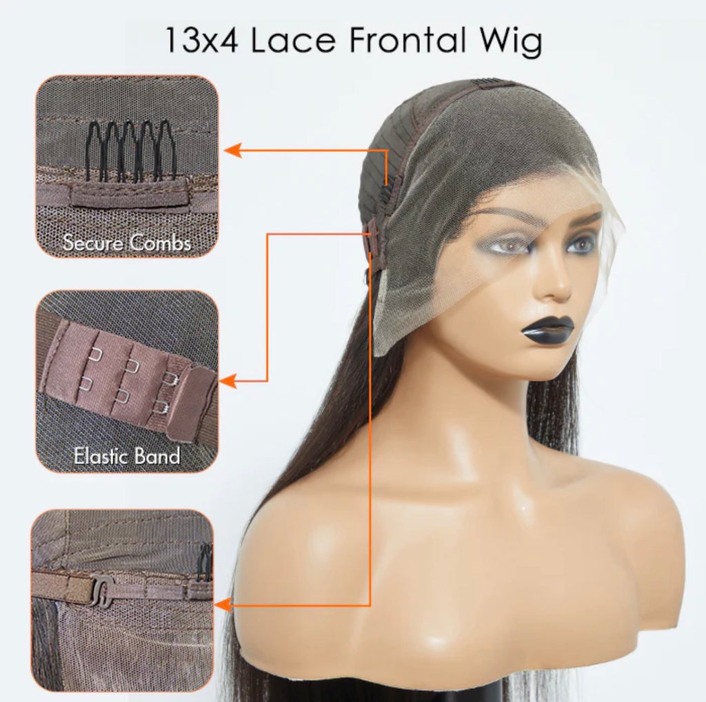 ZayZay Collections Brazilian Deep Wave 13X4 Full Frontal Lace Wig